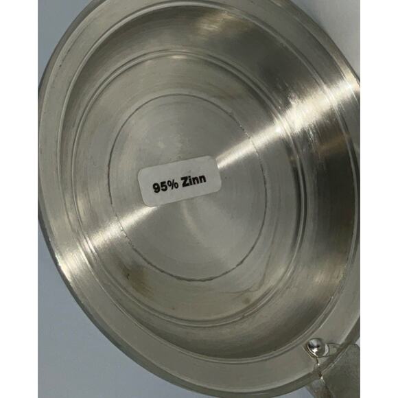 John Deere Glass Beer Stein with Silver Metal Lid Historical Logos With Years - Picture 8 of 10